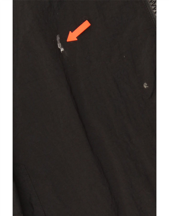 Adidas Mens Loose Fit Bomber Jacket UK 42 XL Black Polyamide
