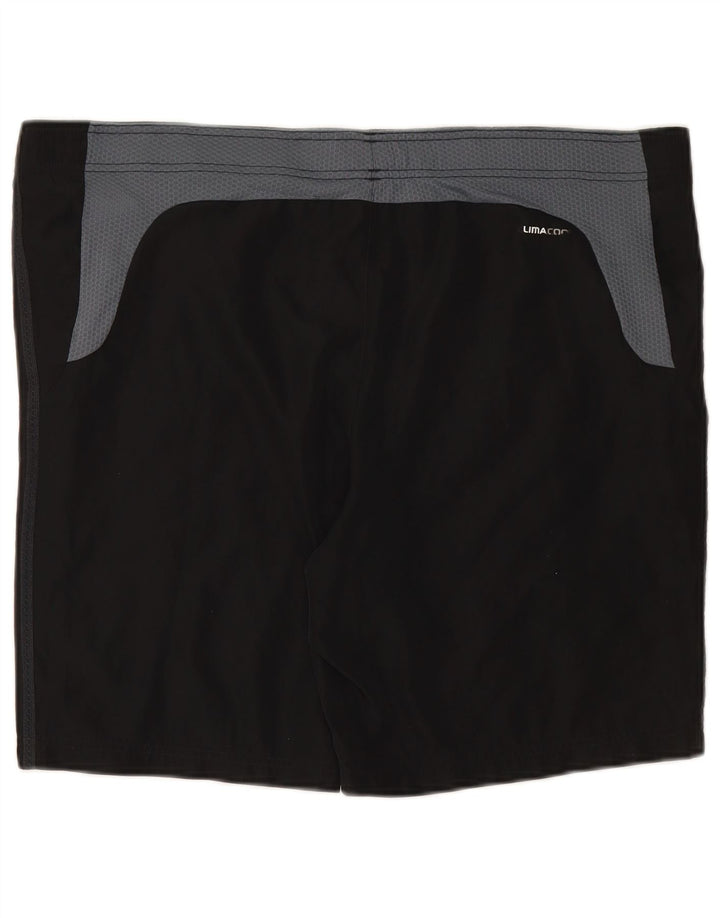 Pantaloncini sportivi ADIDAS Climacool da uomo grandi in poliestere nero