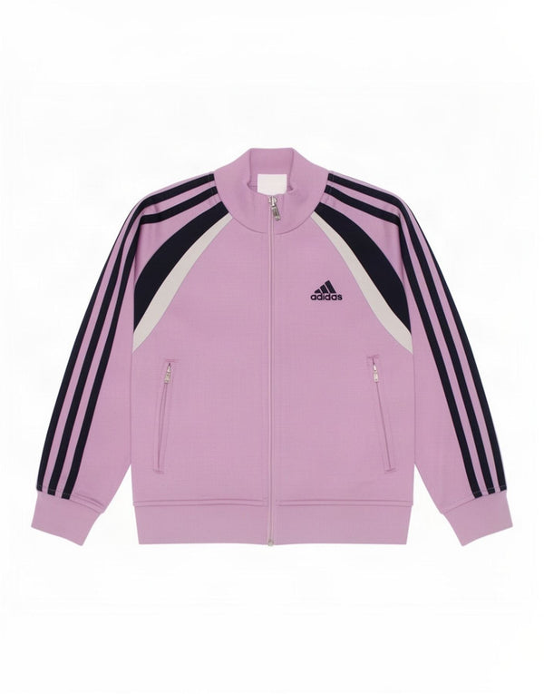 Adidas Veste de Survêtement Fille 5-6 Ans Violet Colourblock