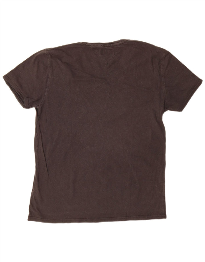 Tommy Hilfiger Herre T-Shirt Top Medium Sort Bomuld