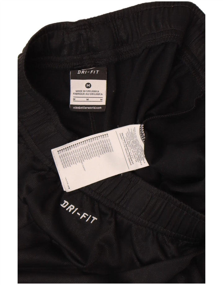 NIKE Dri Fit sportsshorts til mænd mellem sort nålestribet polyester