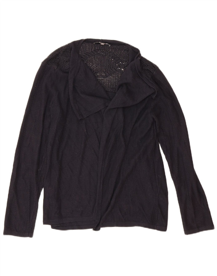 Marks & Spencer Dame Oversized Cardigan Sweater UK 14 Large Navy Blue