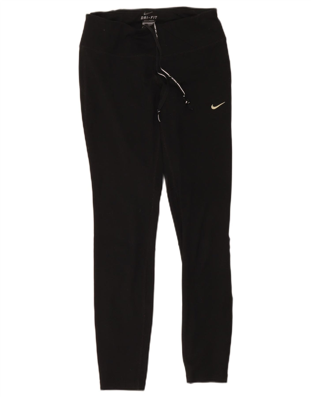 Nike Womens Dri Fit Leggings UK 6 XS Black Polyester