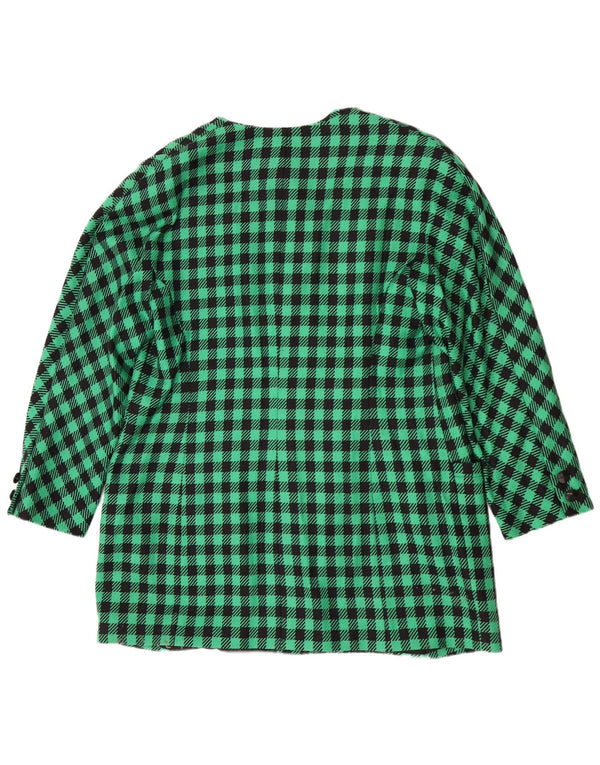 Pardesiu pentru femei Louis Feraud UK 18 XL verde lână nouă