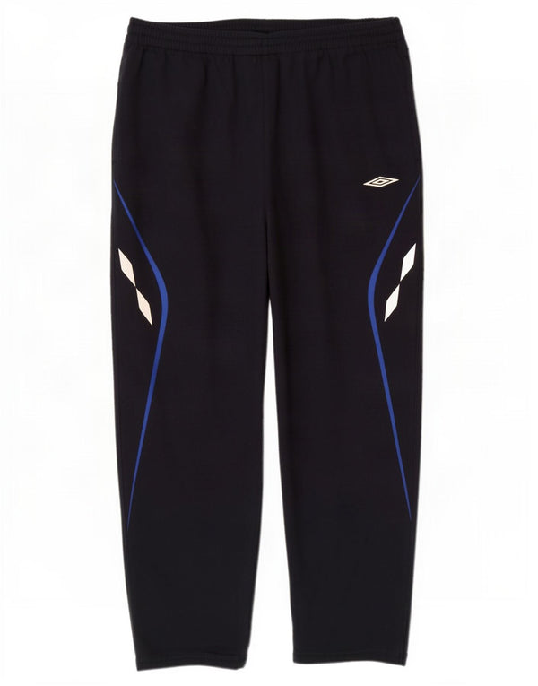 Umbro Calça de treino masculina Joggers 2XL Azul marinho Colourblock Poliéster