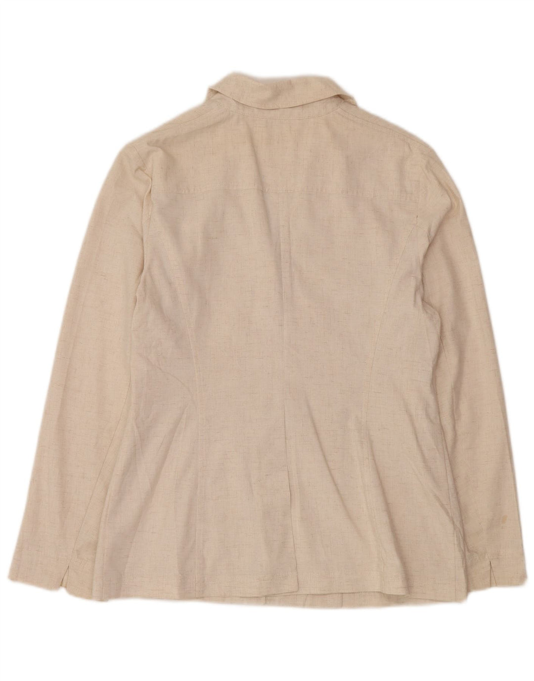 Marks & Spencer Veste blazer à 4 boutons pour femme UK 16 Large Beige Viscose