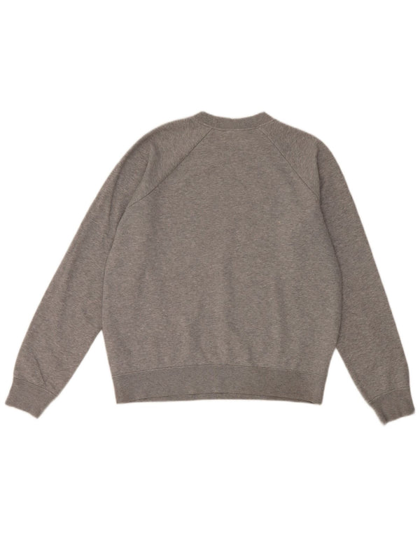 Nike Womens Graphic Oversized Sweatshirt Jumper UK 10 Small Grey Bomuld