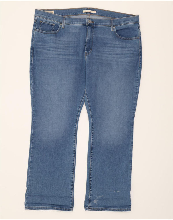 Levi's Damen 315 Shaping Bootcut Jeans US 22 3XL W44 L30 Blaue Baumwolle