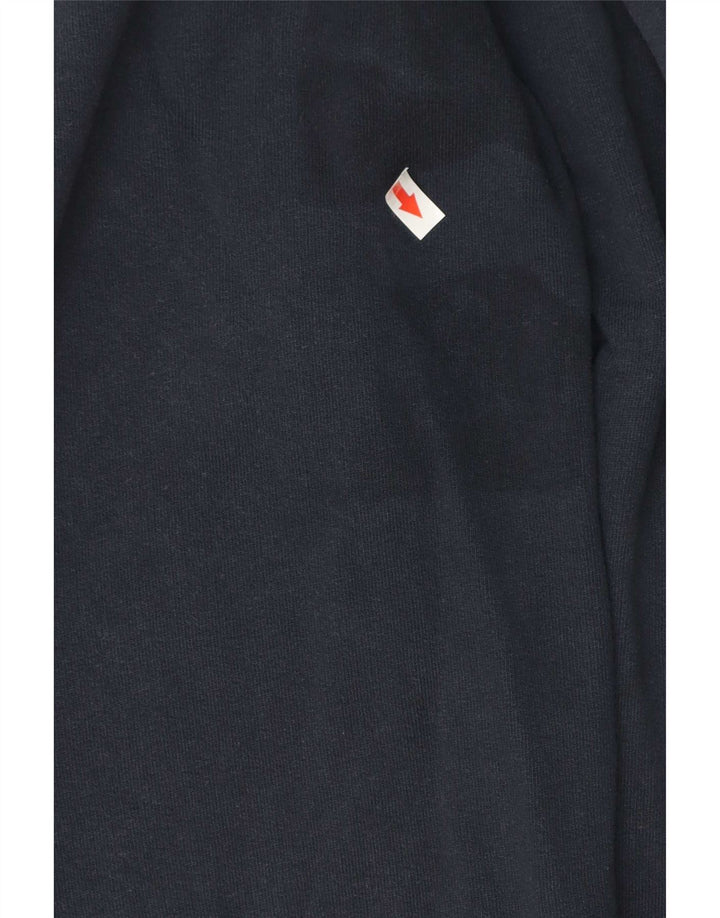 Timberland Mens Zip Hoodie Sweater Medium Navy Blue Cotton