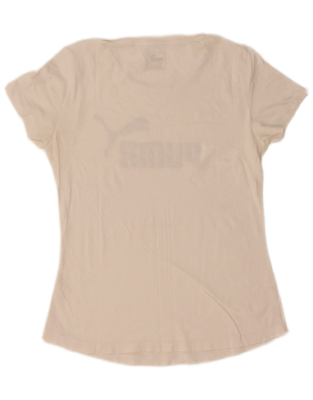 Puma Womens Graphic T-Shirt Top UK 10 Small White