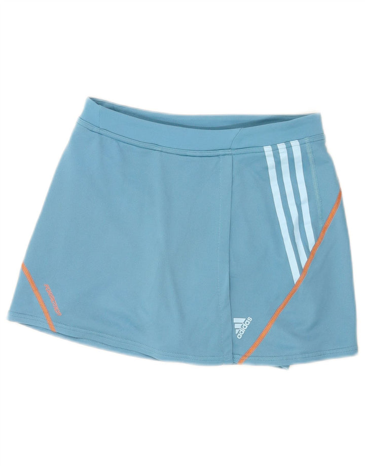 Adidas Damen Skort UK 10 Small Blau Polyester