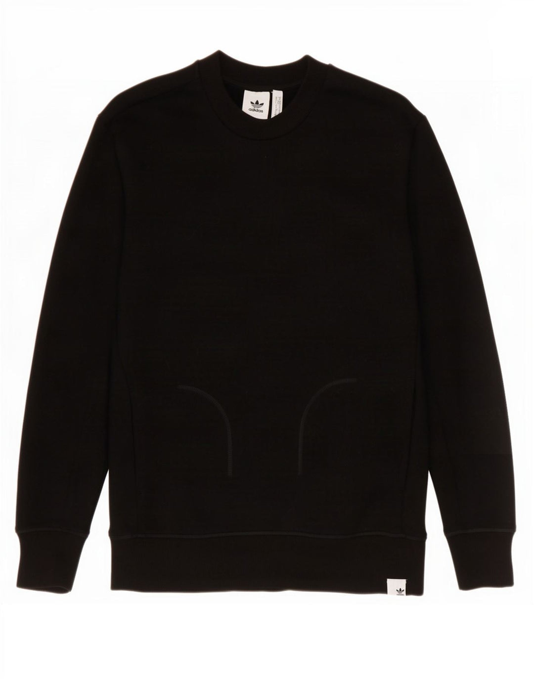Pulover Adidas pentru bărbați, bumbac mediu negru