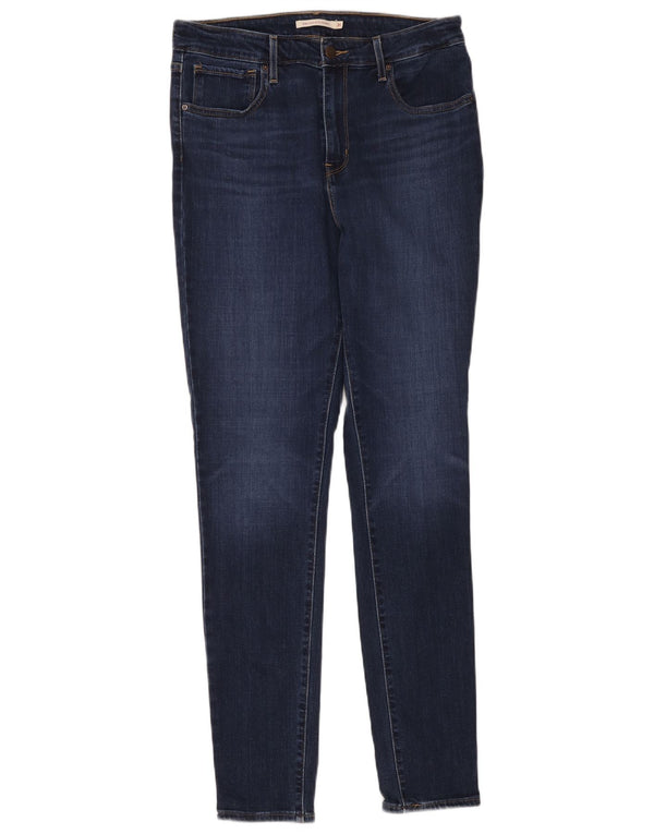 Levi's Damen 721 High Rise Skinny Jeans W31 L32 Marineblaue Baumwolle