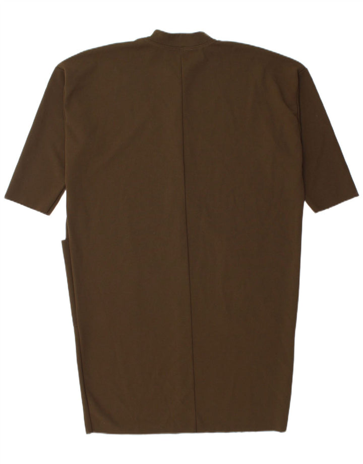 Zara Robe droite surdimensionnée pour femme UK 14 Kaki moyen