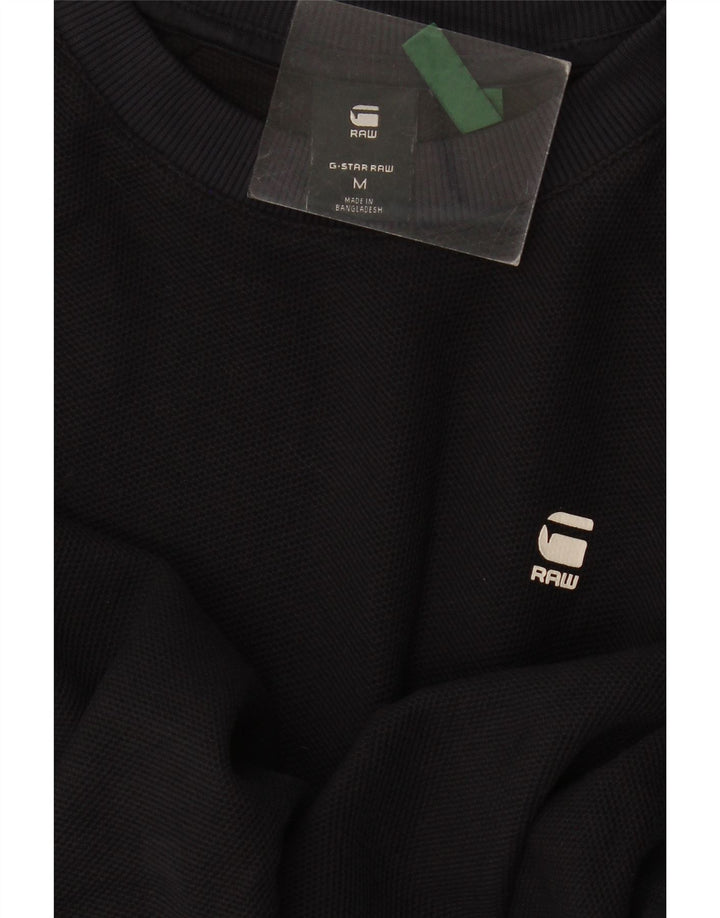 G-Star Mens Sweatshirt Jumper Medium Black
