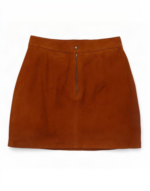 Minigonna Donna Scamosciata Conbipel IT 44 Media W28 Pelle Marrone