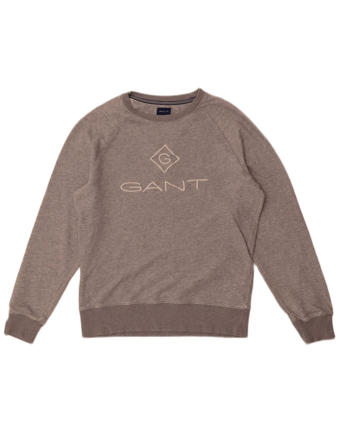 Gant Felpa grafica da uomo Maglione grande cotone chiazzato grigio