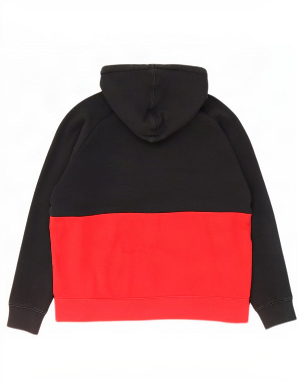 Nike Herren-Kapuzenpullover mit Grafik, mittelschwarz, Colourblock-Baumwolle