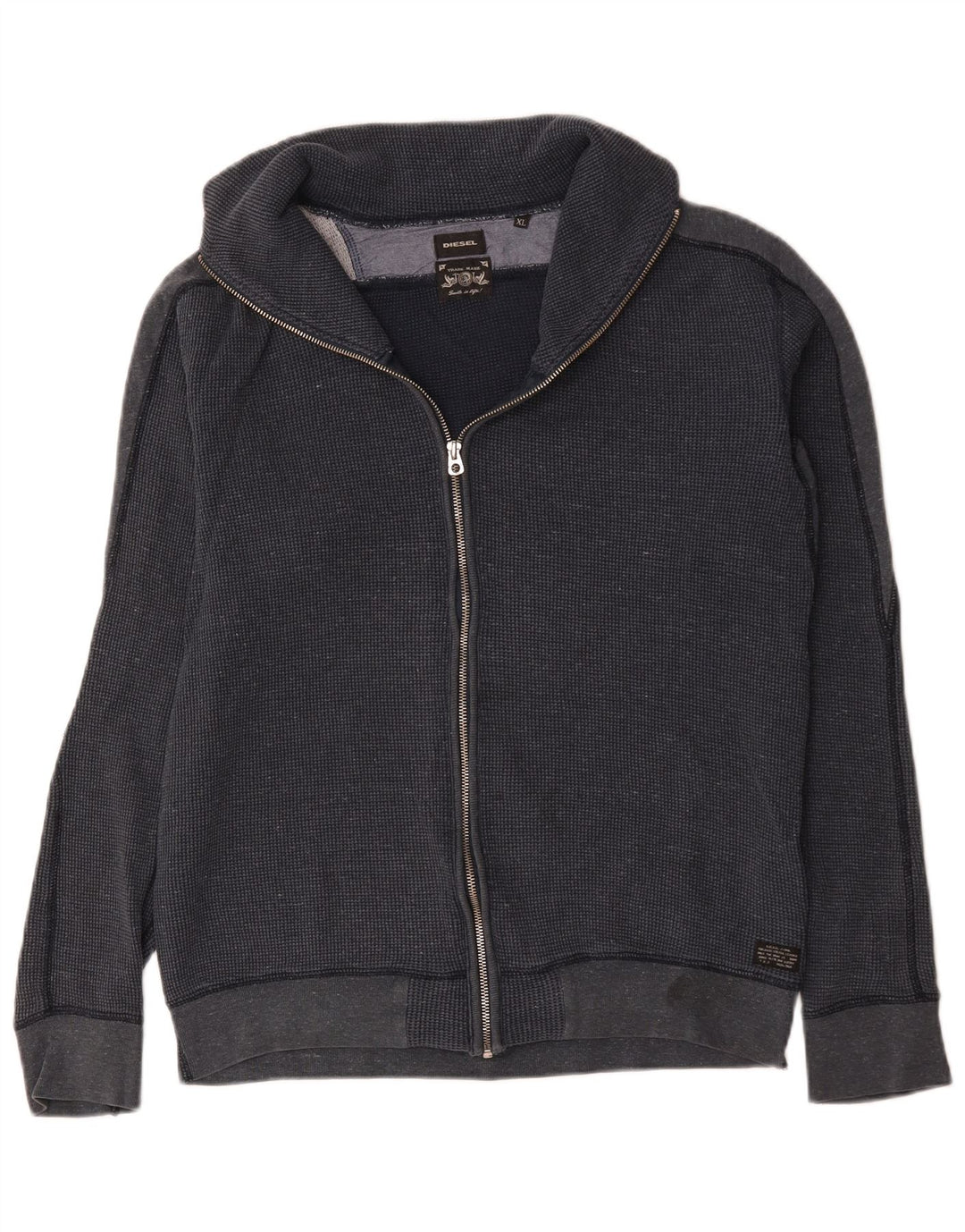Diesel Veste de Survêtement Homme XL Bleu Marine Coton