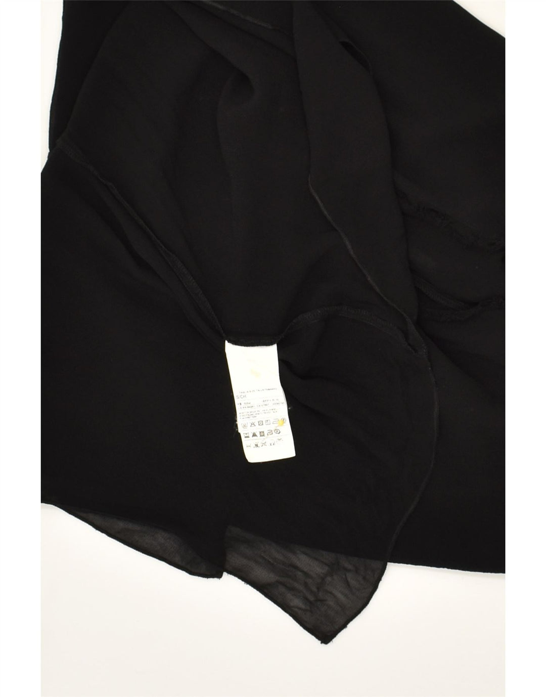 BENETTON Womens Sleeveless Blouse Top UK 10 Small Black Viscose | Vintage Benetton | Thrift | Second-Hand Benetton | Used Clothing | Messina Hembry 