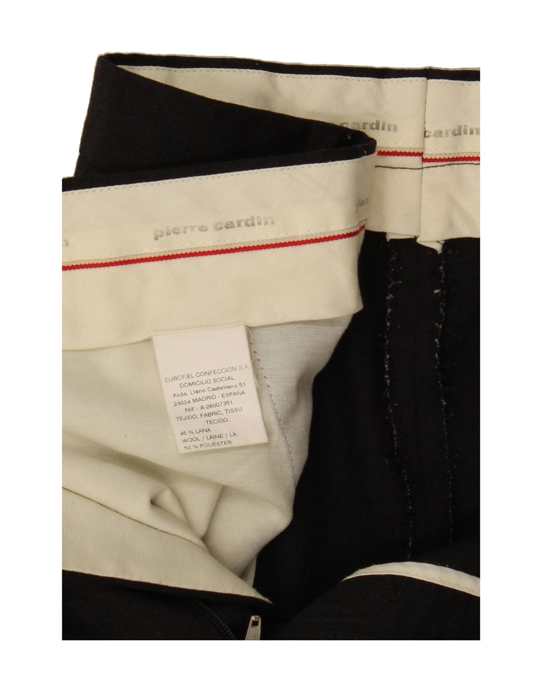 PIERRE CARDIN Mens Pegged Suit Trousers W36 L25 Grey Wool Vintage Pierre Cardin and Second-Hand Pierre Cardin from Messina Hembry 