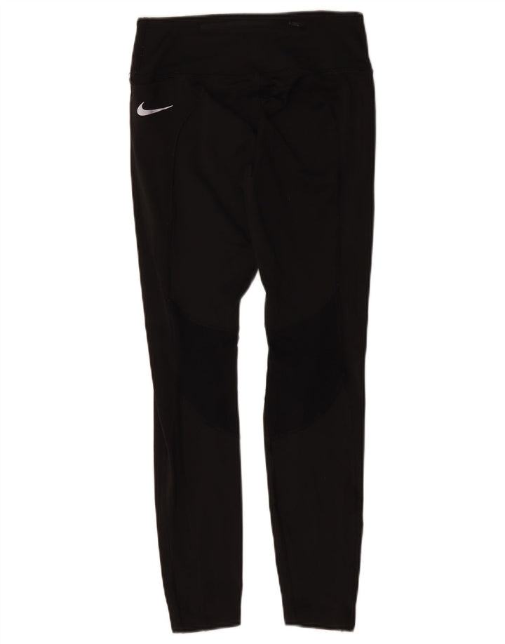 Nike női Dri Fit leggings UK 8 kis fekete poliészter