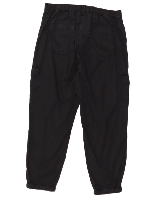 Marks & Spencer Womens Joggers Cargo Trousers UK 16 Large W34 L26 Navy Blue