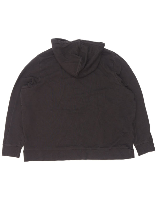 Marks & Spencer Dame Hættetrøje Jumper UK 22 3XL Sort Bomuld