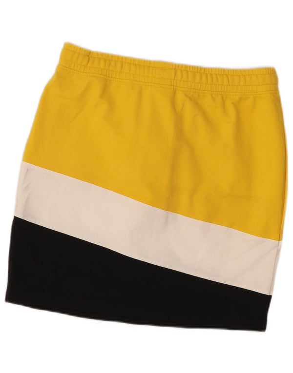 Reebok Γυναικεία Φούστα UK 12/14 Medium W30 Yellow Colourblock