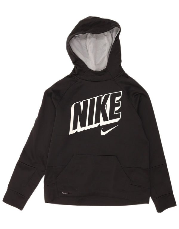 Nike Filles Dri Fit Graphic Sweat à capuche 13-14 ans XL Noir Polyester
