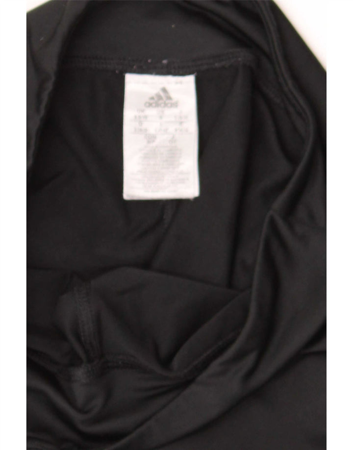 Leggings Capri da donna Adidas UK 8/10 piccolo poliestere nero