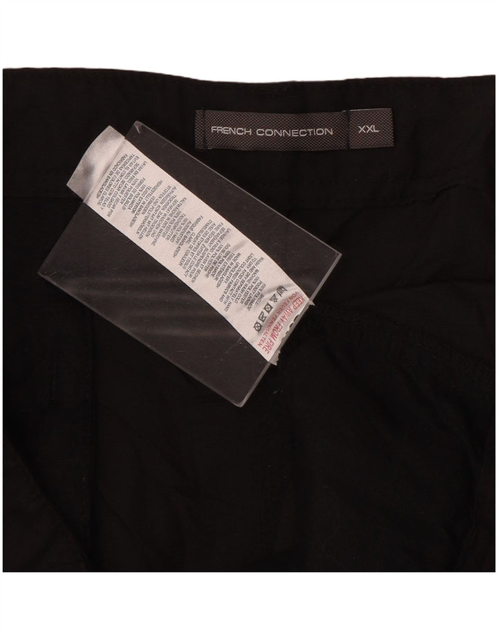 French Connection Herren Cargoshorts 2XL W42 Schwarz Polyamid