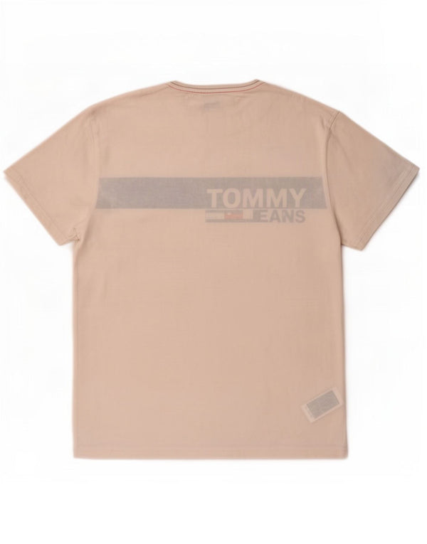 Tommy Hilfiger Mens Regular Fit Graphic T-Shirt Top Small White Colourblock