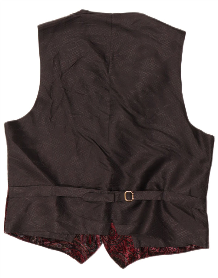 Trend Mens Waistcoat Medium Multicoloured Paisley Synthetic