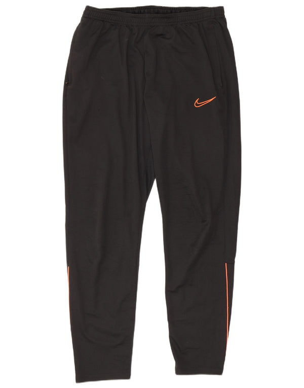 Nike Dame Dri Fit træningsdragt Bukser UK 16 Large Black Polyester
