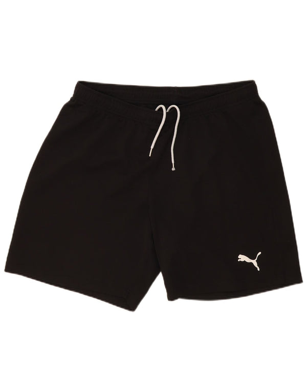 Pantaloncini sportivi da uomo Puma XL neri in poliestere