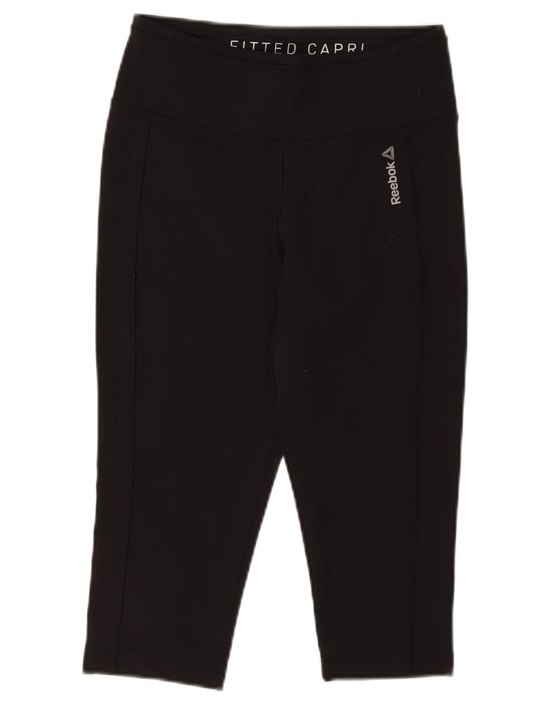 Reebok Womens Capri Leggings UK 8/10 Small  Black Polyester