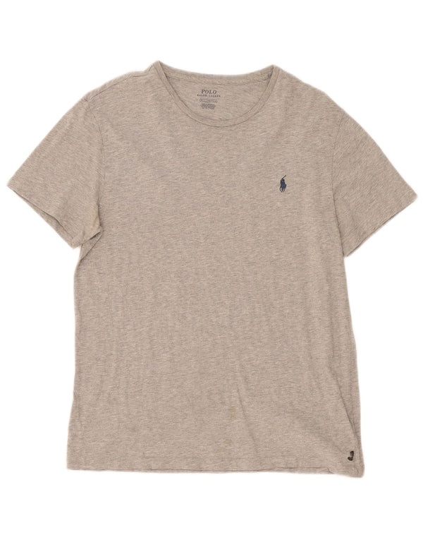 Polo Ralph Lauren T-Shirt Homme Gris Moyen Moucheté Coton