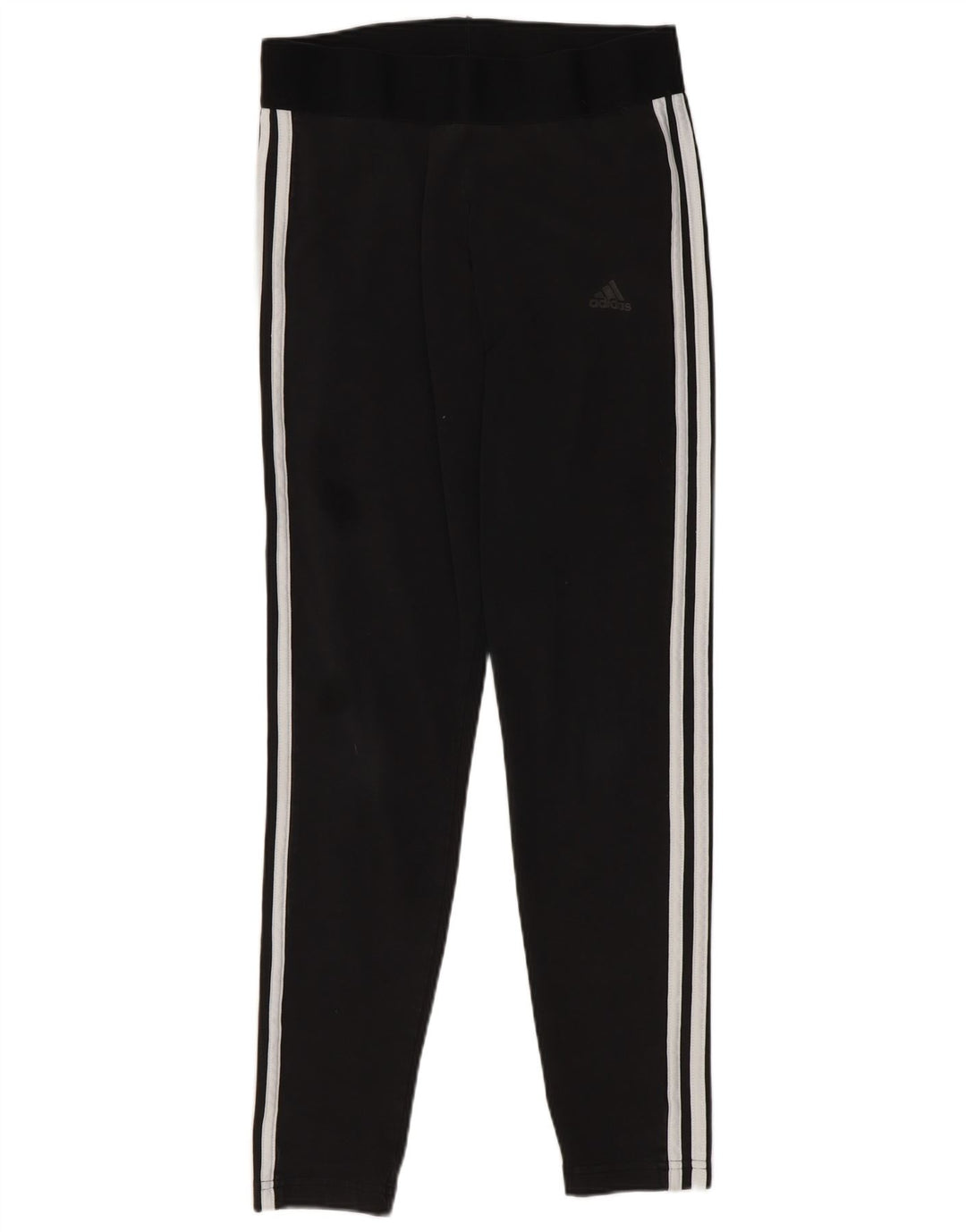 Adidas Womens Leggings UK 12/14 Medium Black Cotton