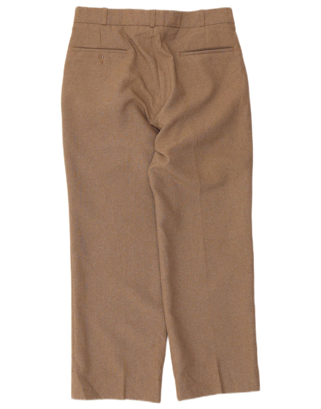 Farah Womens Straight Pegged Suit Trousers W32 L26 Beige Polyester