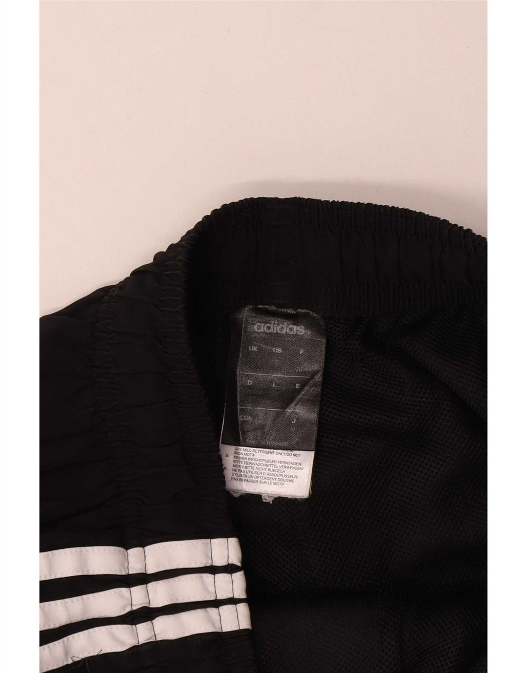 Pantaloncini sportivi Adidas da uomo piccoli in poliestere nero