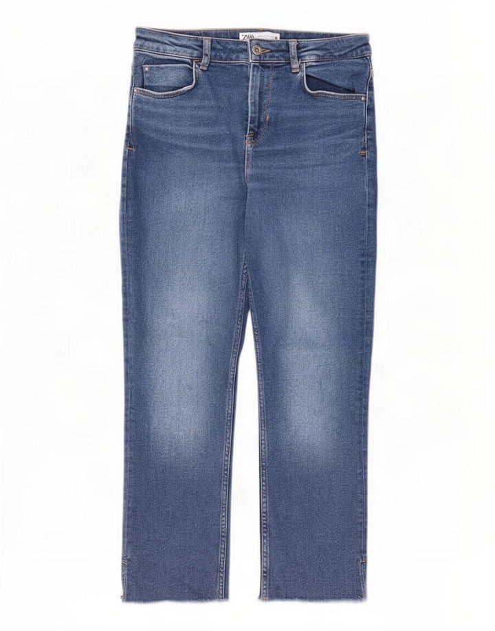 Zara Womens Straight Jeans EU 40 Medium W30 L26 Blue