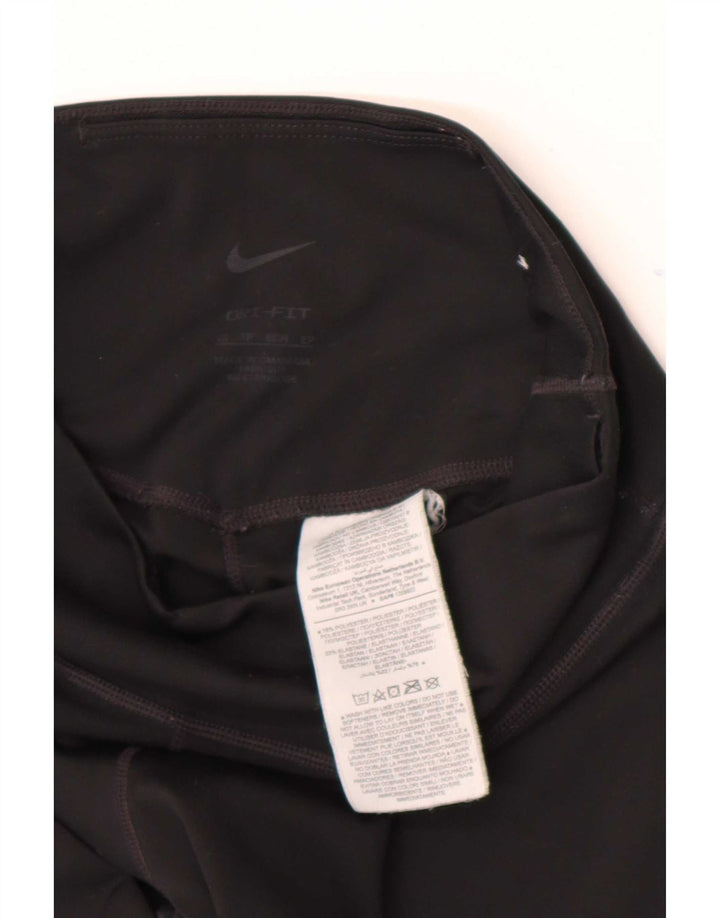 Nike Womens Dri Fit Leggings UK 4 XS  Black Polyester