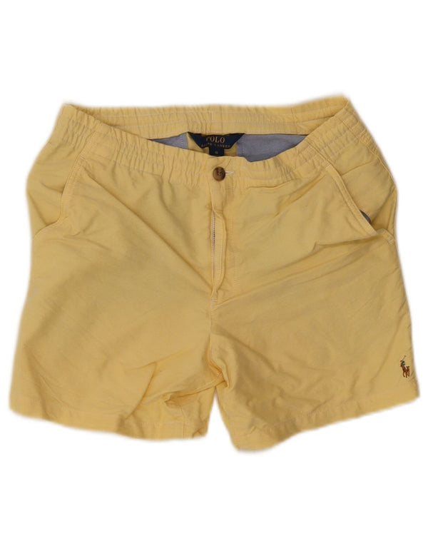 Polo Ralph Lauren Boys Chino Shorts 15-16 Years W28 Yellow Cotton
