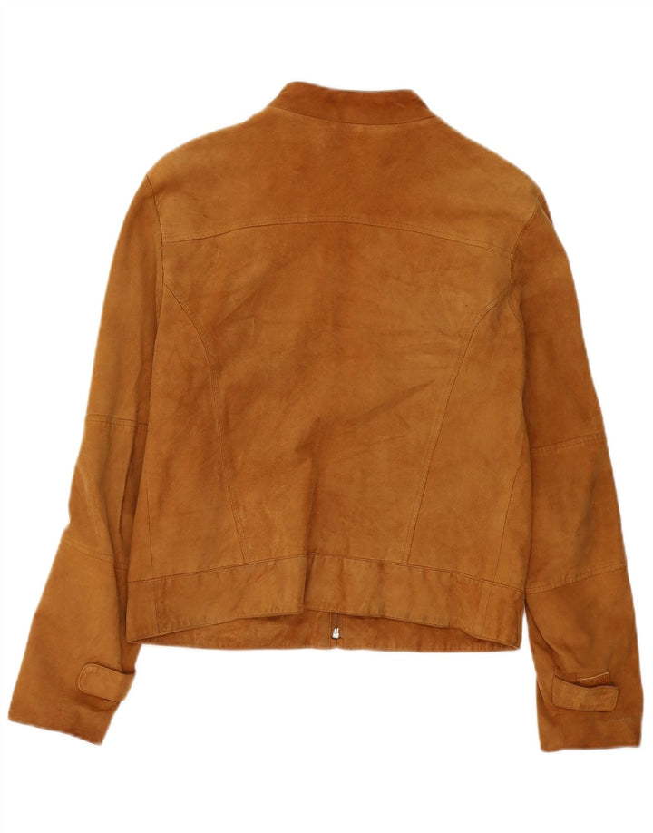 Conbipel Γυναικείο Σουέντ Μπουφάν UK 10 Small Beige Leather