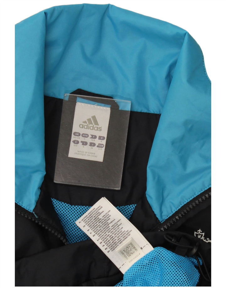 Adidas Mens Liverpool Rain Jacket UK 36/38 Small Navy Blue Polyamide