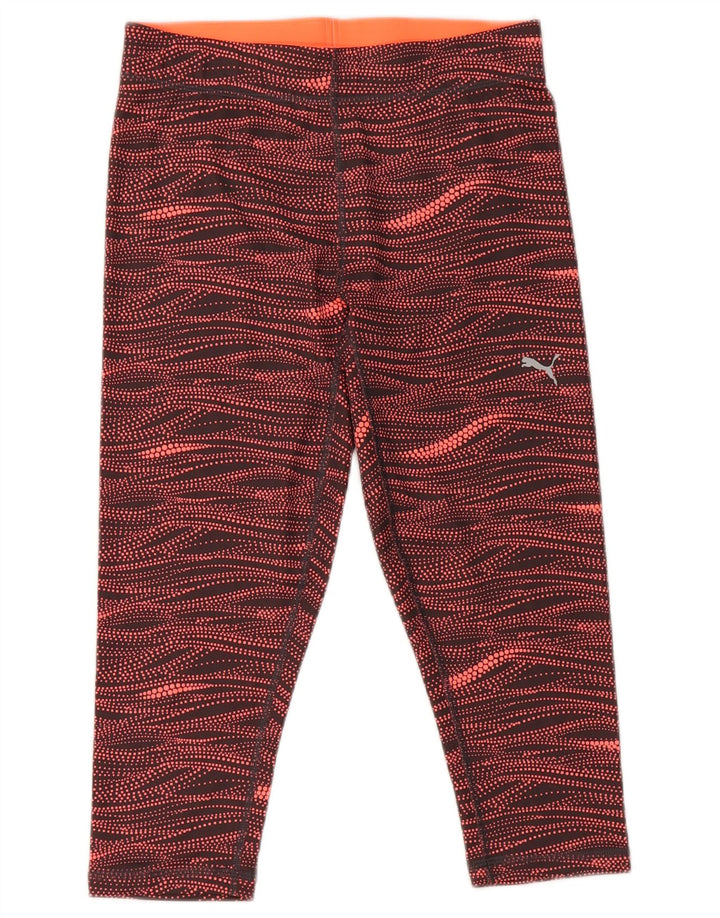 Puma Womens Abstract Pattern Capri Leggings UK 10 Small Multicoloured