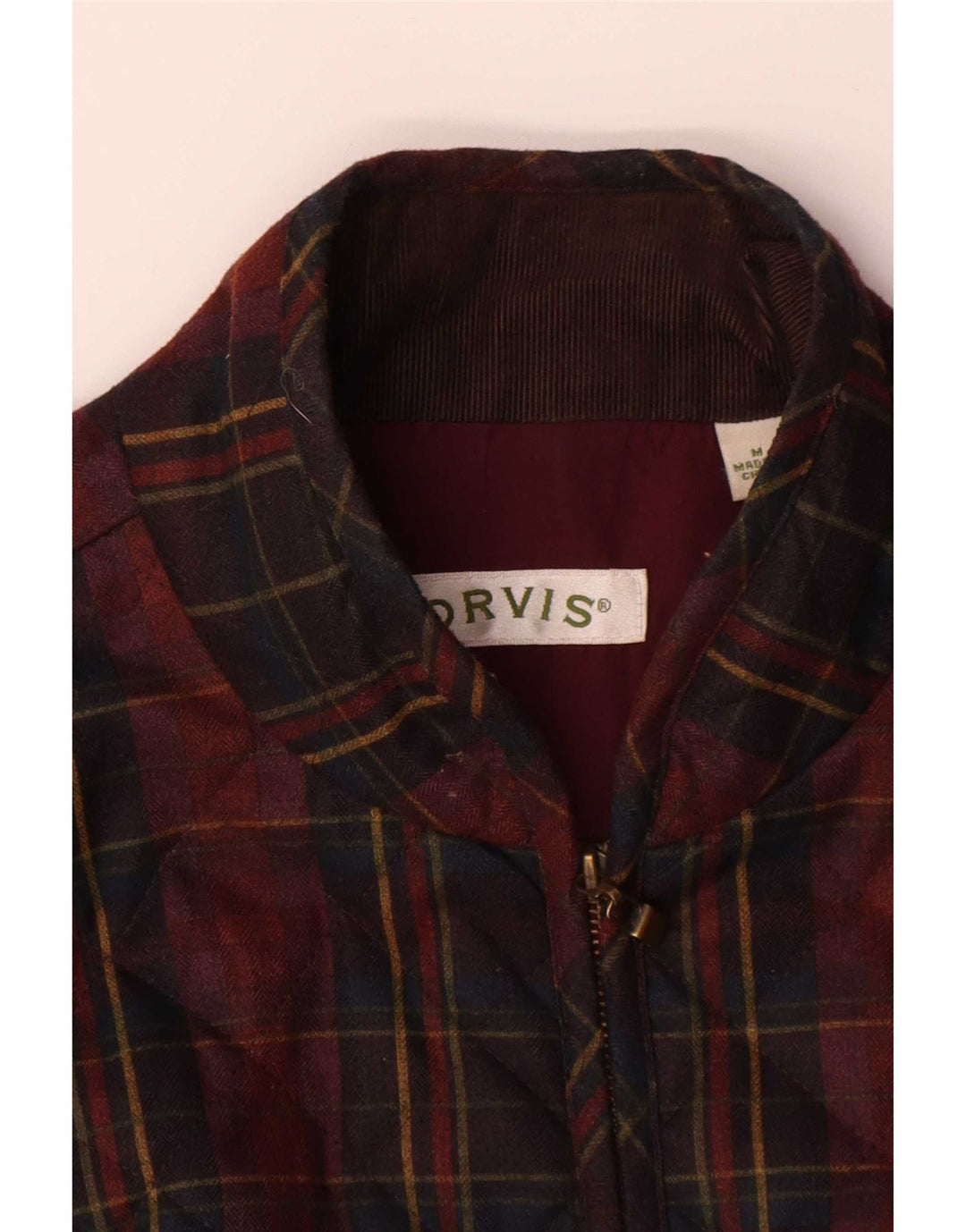 Chaleco acolchado Orvis para mujer UK 44 Poliéster a cuadros multicolor mediano