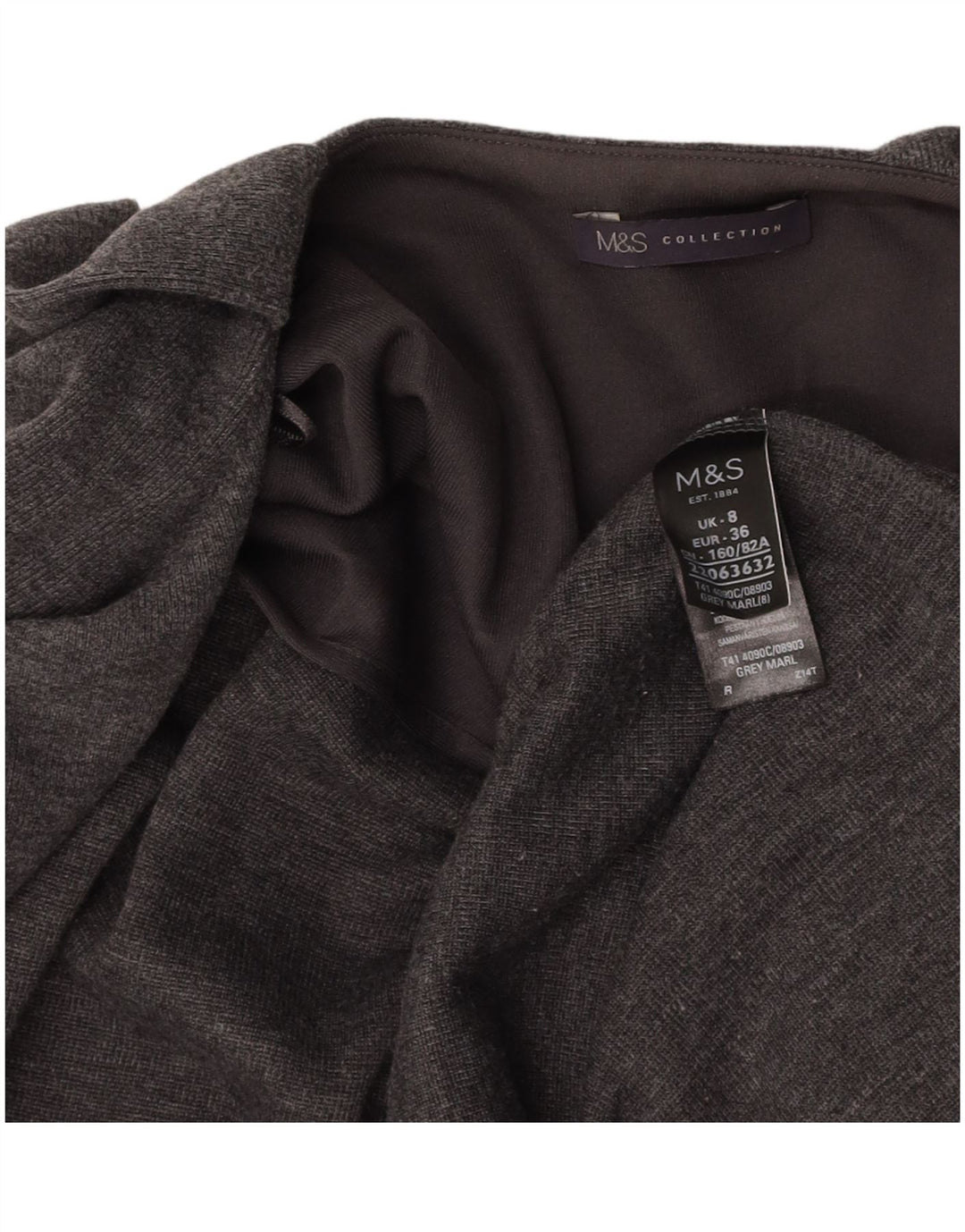 MARKS & SPENCER Womens Sleeveless Cardigan Sweater UK 8 Small  Grey