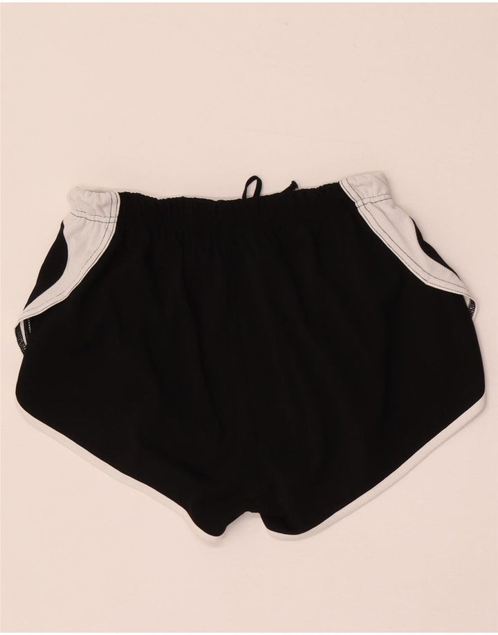 Asics Womens Sport Shorts UK 8 Small  Black Colourblock